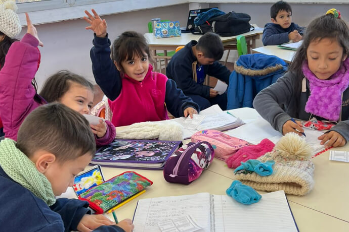 Estudiantes en clase